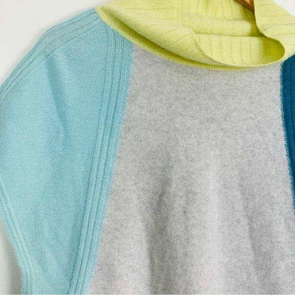 Anthropologie Daily Practice color blocked cashmere sweater. Size Small - Picture 3 of 6